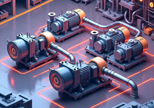 TAKO vacuum pump monitoring system dashboard showing real-time pump health metrics